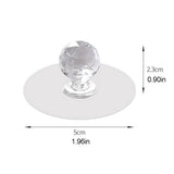 2Pcs Self Adhesive Knobs Acrylic No Drilling Mirror Cabinet Handles Clear Glass Drawer Knobs In Australia - Darrahopens