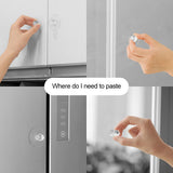 2Pcs Self Adhesive Knobs Acrylic No Drilling Mirror Cabinet Handles Clear Glass Drawer Knobs