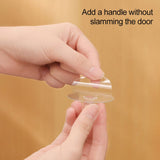 2Pcs Self Adhesive Knobs Acrylic No Drilling Mirror Cabinet Handles Clear Glass Drawer Knobs