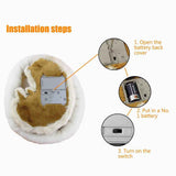 Realistic Sleeping dog Toy Breathing dog Stuffed Animal Doll with Mat Plush Toys for Children Home Ornament In Australia - Darrahopens