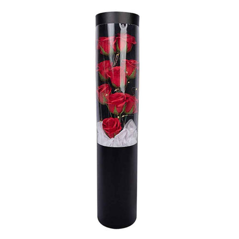 Soap Rose Flower Bouquet Gift Box Artificial Rose Flowers Rose Petal Bouquet Tube Valentine's Day Gift For Lover In Australia - Darrahopens