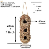 Hand Woven Hummingbird Houses Peanut Shape Natural Bird Nest Hut Straw Bird Nest Handmade Hanging Bird Hut for Window Home Garden In Australia - Darrahopens
