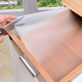 1 Roll Drawers Mat Shelf Liner for Kitchen Cabinet Oil Proof Closet Table Pad Moisture Proof Cupboards Mat In Australia - Darrahopens