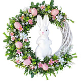 Easter Bunny Egg Wreath Acrylic Rabbit Egg Wreath Indoor Outdoor Easter Hanging Ornaments Home Front Door Party Decorations In Australia - Darrahopens