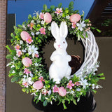 Easter Bunny Egg Wreath Acrylic Rabbit Egg Wreath Indoor Outdoor Easter Hanging Ornaments Home Front Door Party Decorations In Australia - Darrahopens