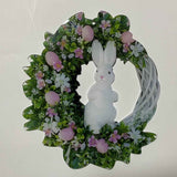 Easter Bunny Egg Wreath Acrylic Rabbit Egg Wreath Indoor Outdoor Easter Hanging Ornaments Home Front Door Party Decorations In Australia - Darrahopens