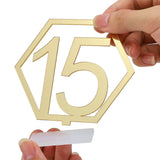 Digital Acrylic Mirror Table Number Wedding Supplies Table Decoration