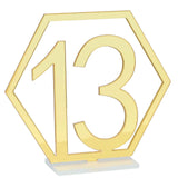 Table Number Acrylic Mirror 1 To 15 Table Number For Weddings Dinner