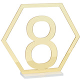 Table Number Acrylic Mirror 1 To 15 Table Number For Weddings Dinner