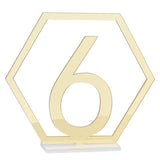Table Number Acrylic Mirror 1 To 15 Table Number For Weddings Dinner