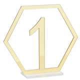 Table Number Acrylic Mirror 1 To 15 Table Number For Weddings Dinner