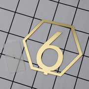 Table Number Acrylic Mirror 1 To 15 Table Number For Weddings Dinner