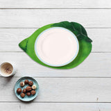 Outdoor Wedding Placemat Green Simulation Plant Leaves New Simulation Lemon Placemat Plate Mat