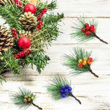 Christmas Wreath PVC Decorative Festival Wedding Decor for DIY Handmade Crafts