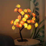 Removable Plastic Base USB Switch LED Simulation Rose Decoration Night Light In Australia - Darrahopens