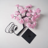 Removable Plastic Base USB Switch LED Simulation Rose Decoration Night Light In Australia - Darrahopens