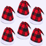 Plaid Christmas Hat Linen Adult Christmas Hat Xmas Holiday Hat Christmas Decorative Hat In Australia - Darrahopens
