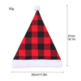 Plaid Christmas Hat Linen Adult Christmas Hat Xmas Holiday Hat Christmas Decorative Hat In Australia - Darrahopens