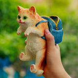 Patio Garden Flower Pots Fish Tank Cat Hanging Ornaments Cute Cartoon Backpack Cat Pendant In Australia - Darrahopens