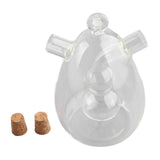Glass Oil Control Jar Kitchen 2 in 1 Sealed Oil and Vinegar Dispenser Transparent Oil and Vinegar Bottle In Australia - Darrahopens
