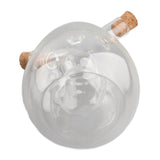 Glass Oil Control Jar Kitchen 2 in 1 Sealed Oil and Vinegar Dispenser Transparent Oil and Vinegar Bottle