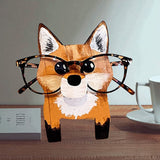Wooden Eyeglass Holder Stand Animal Shaped Adorable Eyeglass Display Rack for Decoration