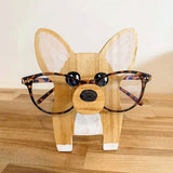 Wooden Eyeglass Holder Stand Animal Shaped Adorable Eyeglass Display Rack for Decoration