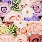 Artificial Flowers Combo Box Simulation Fake Soap Flower Round Box Valentine's Day Holiday Gift In Australia - Darrahopens
