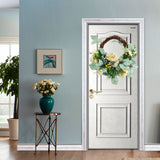 Artificial Hydrangea Wreath Spring Decorative Door Hanging Wall Wreath for Home Door