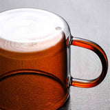 Double Walled Insulated Glass Mug Colorful Transparent Mug with Handle Coffee Cup In Australia - Darrahopens