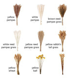 Artificial Dried Pampas Grass Plastic Simulation Reed for Wedding Home Decoration