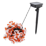 LED Solar String Lights Bee Shaped Waterproof Decorative Light for Outdoor Garden Patio Warm White12M 100LED 8 Work Mode