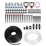 30m Drip Irrigation Kit Tubing Hose Nozzles Adapters Valves Drippers Set Garden Watering System