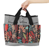 Garden Tote Bag 600D Oxford Cloth Multiple Pockets Lightweight and Durable Garden Tools Storage Pouch