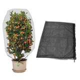 4.9x3.3ft Garden Plant Cover Drawstring Reusable Environmental Protection Plant Netting Bag for Fruit TreeBlack