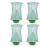 4pcs Outdoor Fly Trap Reusable Hanging Fly Trap Cage Net with Bait Tray for Garden Farm Orchard In Australia - Darrahopens