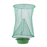 4pcs Outdoor Fly Trap Reusable Hanging Fly Trap Cage Net with Bait Tray for Garden Farm Orchard