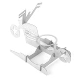 Stainless Steel Chicken Stand Removable Portable MotorcycleShape BBQ Roaster Stand for Party(FivePointed Star Shape )