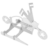 Stainless Steel Chicken Stand Removable Portable MotorcycleShape BBQ Roaster Stand for Party(FivePointed Star Shape )
