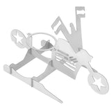 Stainless Steel Chicken Stand Removable Portable MotorcycleShape BBQ Roaster Stand for Party(FivePointed Star Shape )
