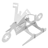 Stainless Steel Chicken Stand Removable Portable MotorcycleShape BBQ Roaster Stand for Party(FivePointed Star Shape )
