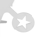 Stainless Steel Chicken Stand Removable Portable MotorcycleShape BBQ Roaster Stand for Party(FivePointed Star Shape )