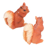 Resin Animal Squirrels Model Cartoon Squirrels Shaped Statue Decoration Synthetic Resin Micro Landscape Crafts for Home Garden Terrace YardStyle 2 In Australia - Darrahopens