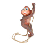 Resin Animal Ornament Monkey Shaped Hanging Ornaments Swing Pendant Decoration for Home Garden Terrace Yard In Australia - Darrahopens
