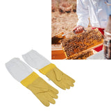 Beekeeping Gloves Breathable Sheepskin Gloves with Extended Sleeves for Beekeeper