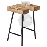 Desktop Glass Planter Wooden Stand Bulb Glass Vase Hydroponics Plant Planter for Home Office Garden1 Bottle In Australia - Darrahopens