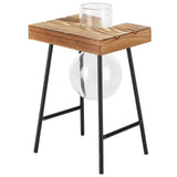 Desktop Glass Planter Wooden Stand Bulb Glass Vase Hydroponics Plant Planter for Home Office Garden1 Bottle In Australia - Darrahopens
