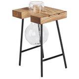 Desktop Glass Planter Wooden Stand Bulb Glass Vase Hydroponics Plant Planter for Home Office Garden1 Bottle In Australia - Darrahopens