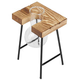 Desktop Glass Planter Wooden Stand Bulb Glass Vase Hydroponics Plant Planter for Home Office Garden1 Bottle In Australia - Darrahopens