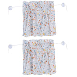 2PCS Simple Style Sunshade Curtain Adjustable Car Side Window Curtain Cute Car Curtain with Suction CupType 2 In Australia - Darrahopens